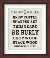 Framed 'Cabin Life V' border=