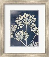 Framed Dark Blue Sky Garden I