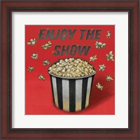 Framed 'Enjoy the Show Red' border=