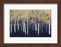 Framed Shimmering Forest Indigo