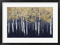 Framed Shimmering Forest Indigo