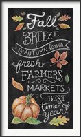 Harvest Chalk X Framed Print