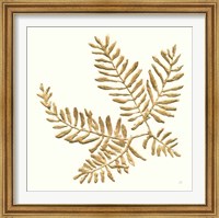 Framed 'Gilded Fern II' border=