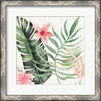 Framed 'Paradise Petals II' border=