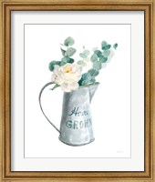 Framed 'Floursack Home V on White' border=