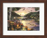 Framed Lakefront Camping I