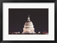 Framed US Capital at Night