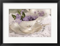 Framed Violet Teacup II