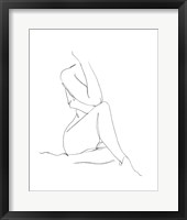 Framed Nude Contour Sketch I