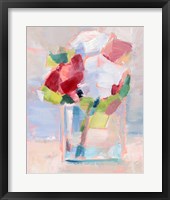 Abstract Flowers in Vase II Framed Print