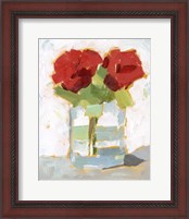 Framed 'Cut Roses I' border=