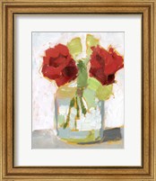 Framed 'Cut Roses II' border=