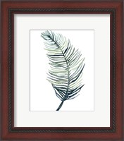 Framed 'Watercolor Palm Leaves II' border=