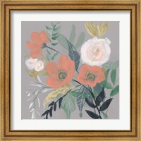 Framed 'Anemone Jumble II' border=