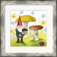 Framed 'Gnome Neighbors I' border=