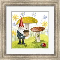 Framed 'Gnome Neighbors I' border=