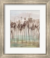 Framed 'Sienna Treeline I' border=