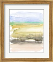 Framed 'Grassy Marsh I' border=