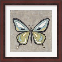 Framed 'Graphic Spring Butterfly I' border=