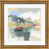 Framed 'Abstracted Mountainscape I' border=