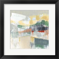 Framed 'Abstracted Mountainscape II' border=