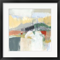 Abstracted Mountainscape III Framed Print