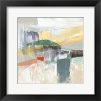 Framed 'Abstracted Mountainscape IV' border=