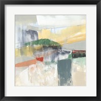 Abstracted Mountainscape IV Framed Print