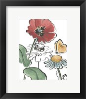 Framed 'Boho Florals II' border=