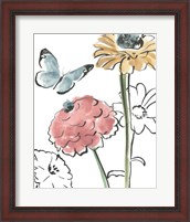 Framed 'Boho Florals III' border=