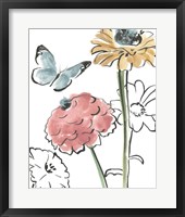 Framed 'Boho Florals III' border=