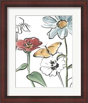 Framed 'Boho Florals IV' border=