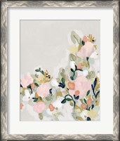 Framed 'Blushing Blooms I' border=