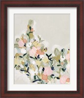 Framed 'Blushing Blooms II' border=