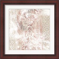 Framed 'World Traveler Textile III' border=