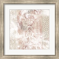 Framed 'World Traveler Textile III' border=