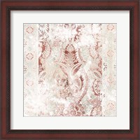 Framed 'World Traveler Textile IV' border=