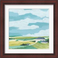 Framed 'Village Valley II' border=