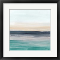 Framed 'Sea Rise I' border=