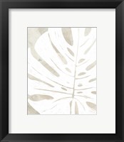 Framed 'Linen Tropical Silhouette I' border=