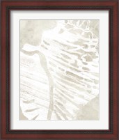 Framed 'Linen Tropical Silhouette III' border=