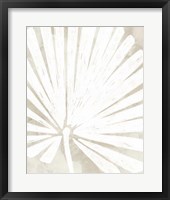 Linen Tropical Silhouette IV Framed Print