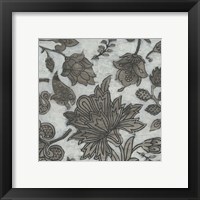 Framed 'Barnwood Chintz II' border=