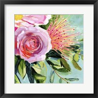 Framed 'Brushy Floral I' border=