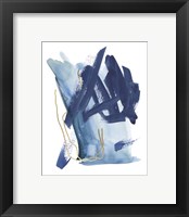 Framed 'Indigo Collide I' border=