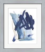 Framed 'Indigo Collide I' border=