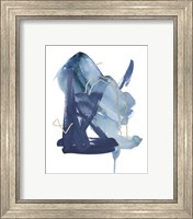 Framed 'Indigo Collide II' border=