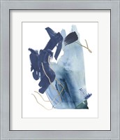 Framed 'Indigo Collide III' border=