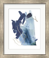 Framed 'Indigo Collide III' border=