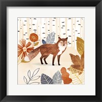 Framed 'Cozy Autumn Woodland I' border=